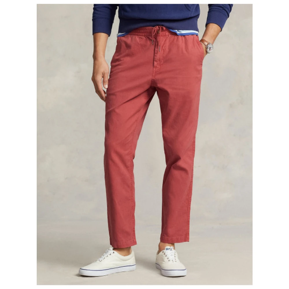 Polo Ralph Lauren Elastische taille Prepster broek Red Heren