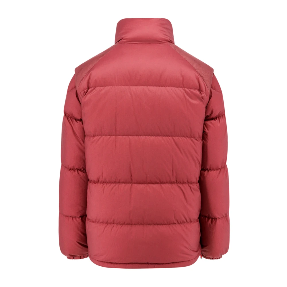 Moncler Gewatteerde nylon jas met omkeerbaar ontwerp Red Dames