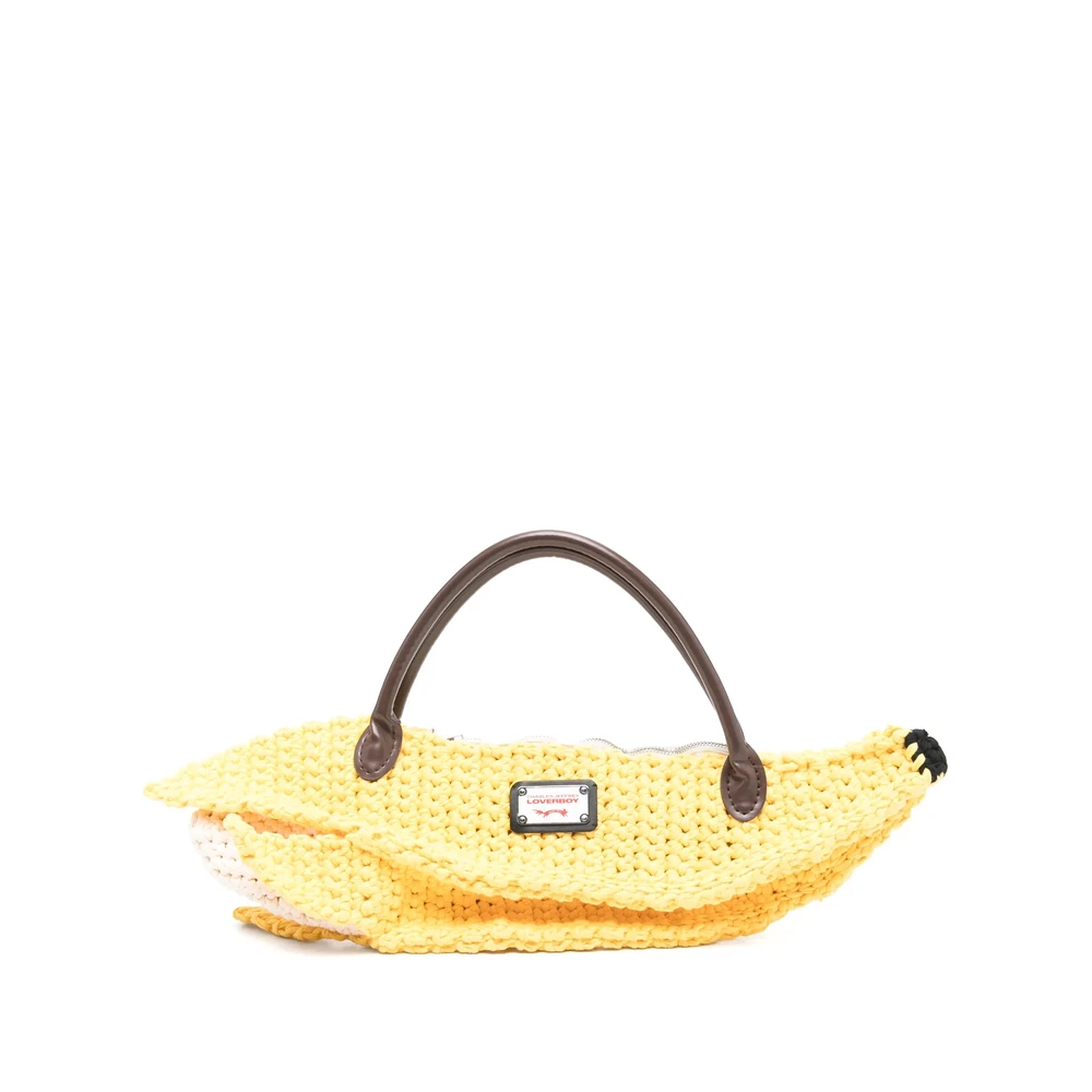 Loverboy by Charles Jeffrey Gele Bananen Bum Bag met Handvatten Yellow Heren