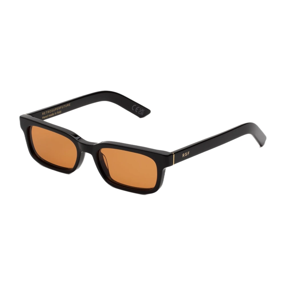 Retrosuperfuture Unisex Brown Mti Gesto Refined Sunglasses Acetate Black Squared Normal - Image 3