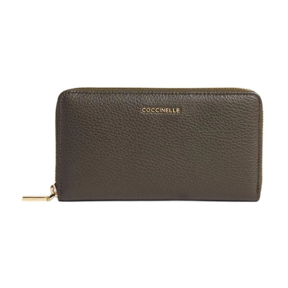 Coccinelle Metallic Large Wallet - Female - Wallets & Cardholders - Green - One Size - Accessories