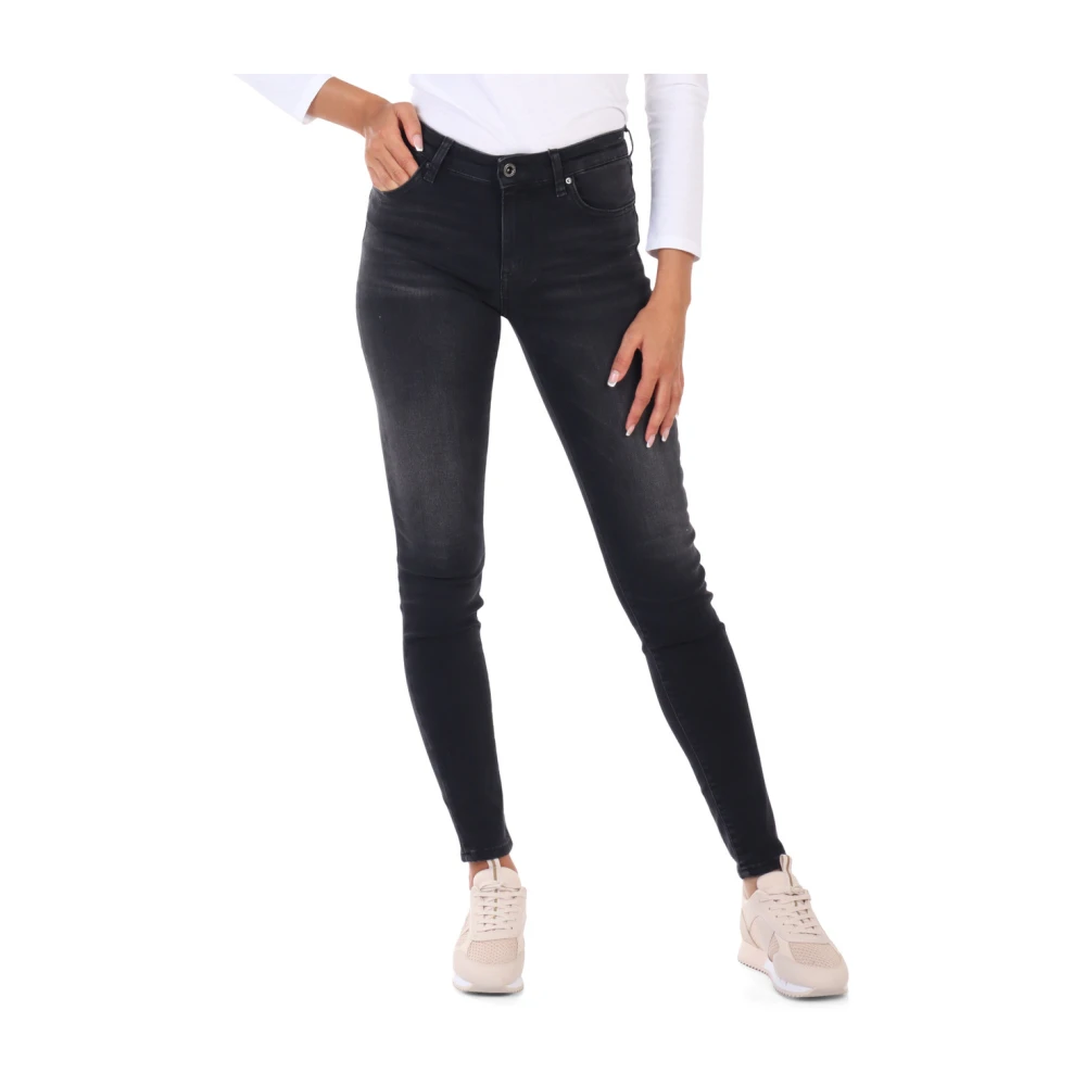 Armani Exchange Super Skinny Lift-Up Jeans Gray Dames