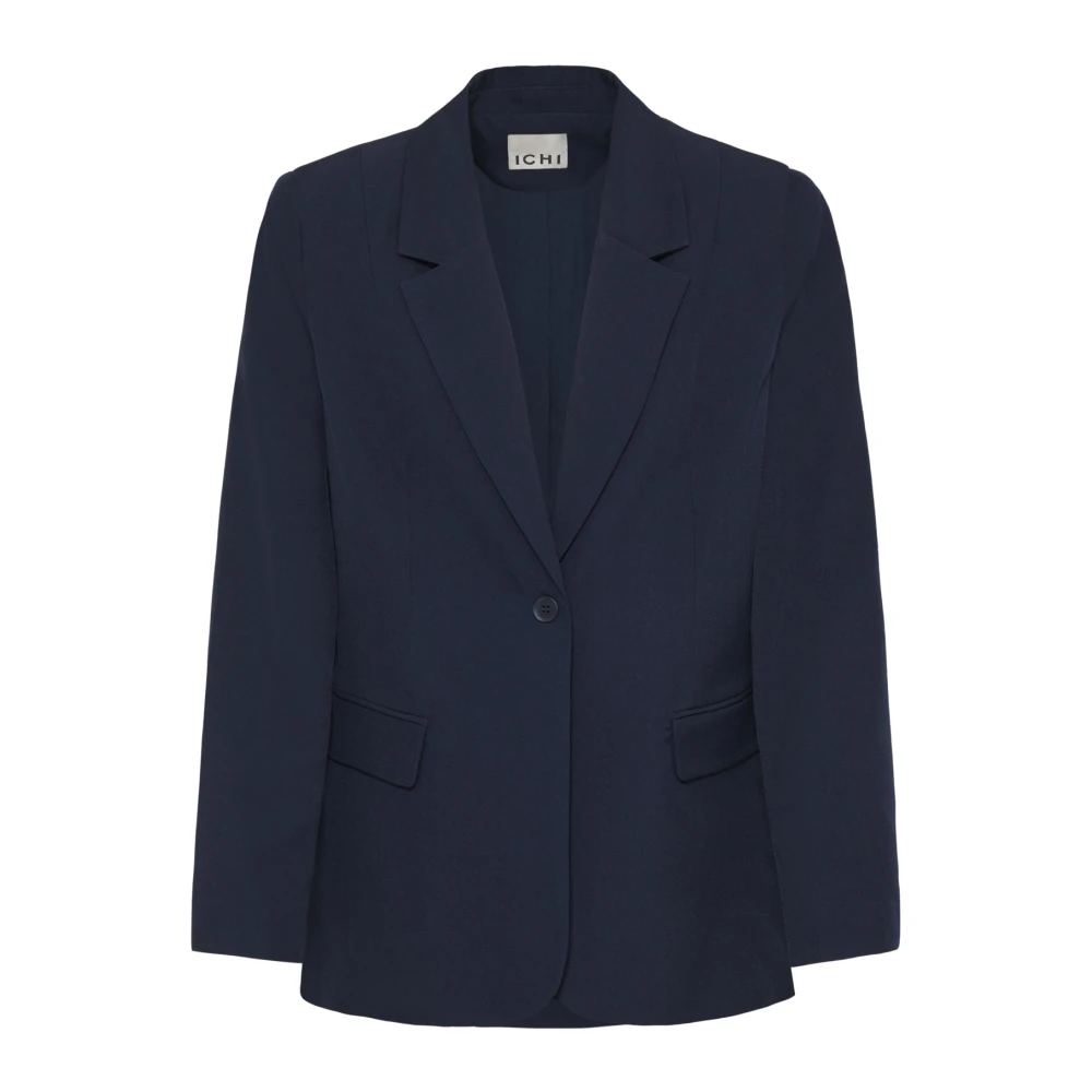Ichi Women's Blue Blazers - Blazers - S - Jackets