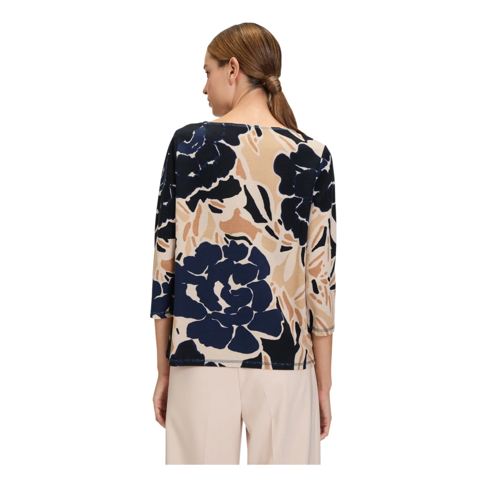 Betty Barclay Bloemen sweatshirt met 3 4 mouwen Multicolor Dames