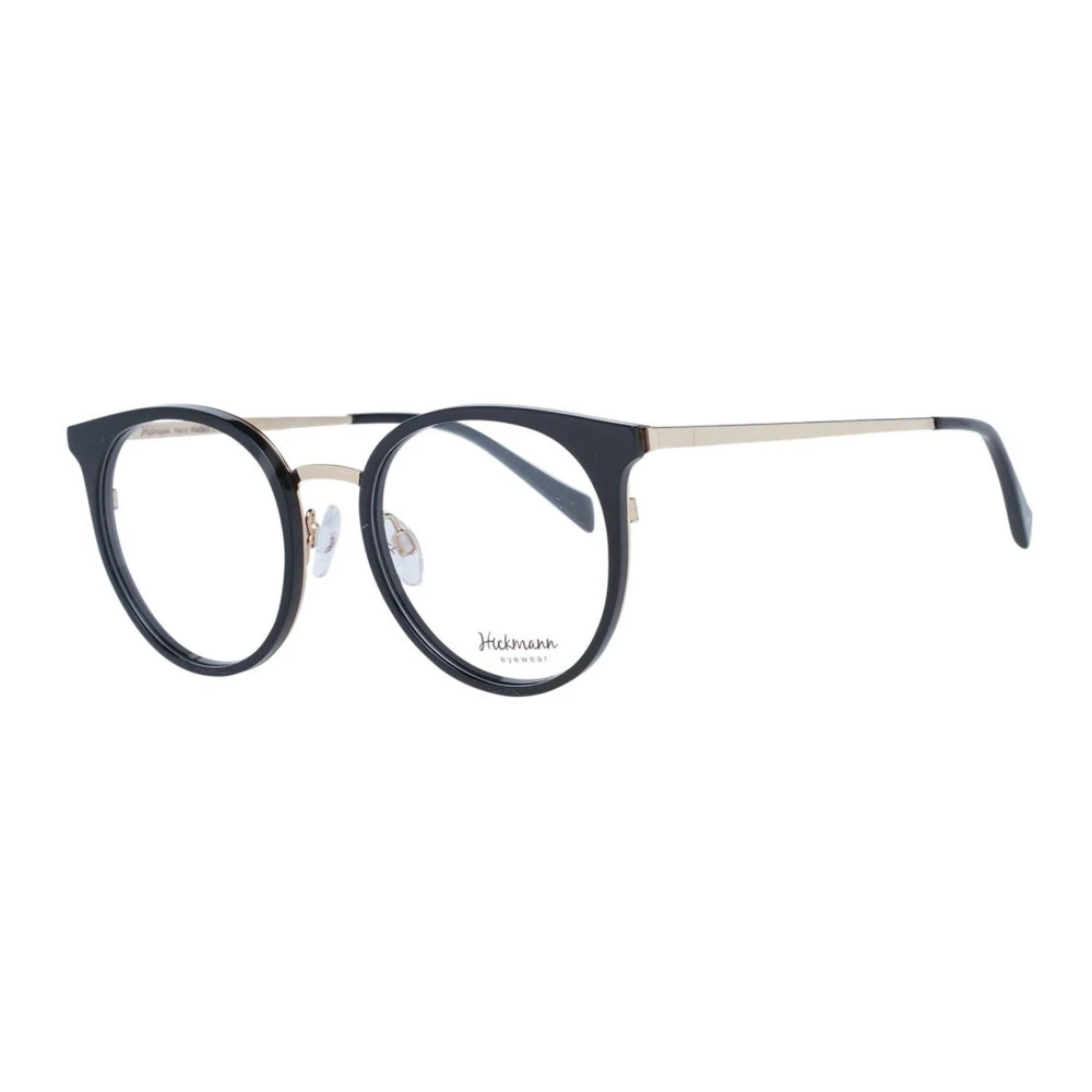 Ana Hickmann Zwarte Metalen Ronde Optische Frames Black Dames
