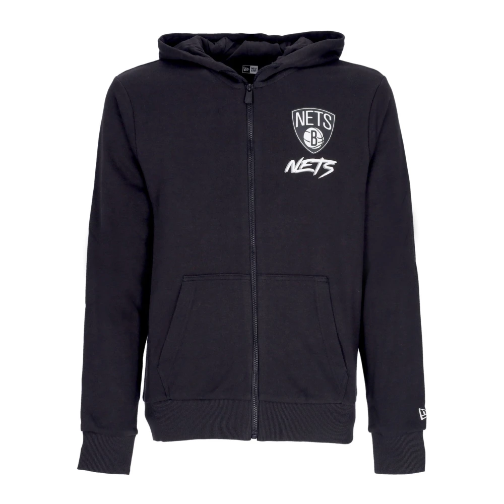 New era Brooklyn Nets Lichtgewicht Hoodie Black Heren