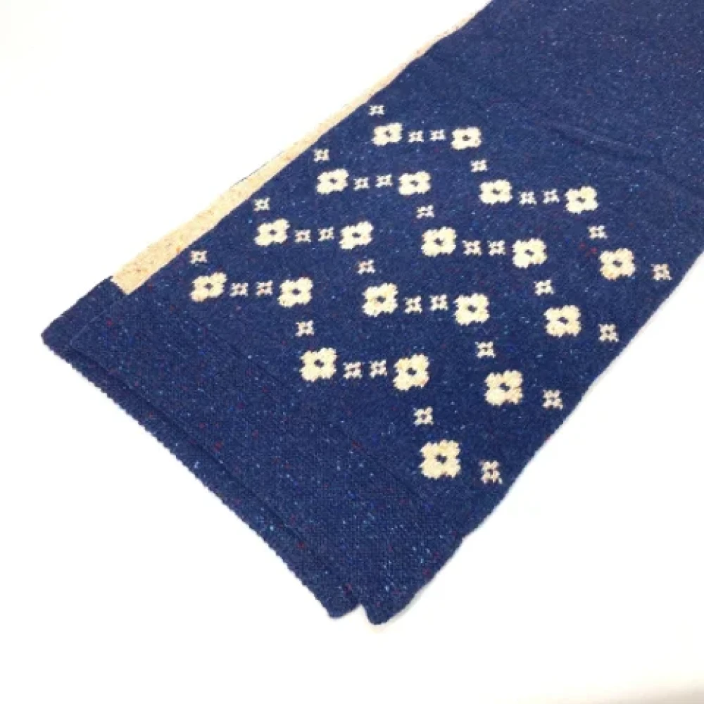 Louis Vuitton Vintage Pre-owned Fabric scarves Blue Dames