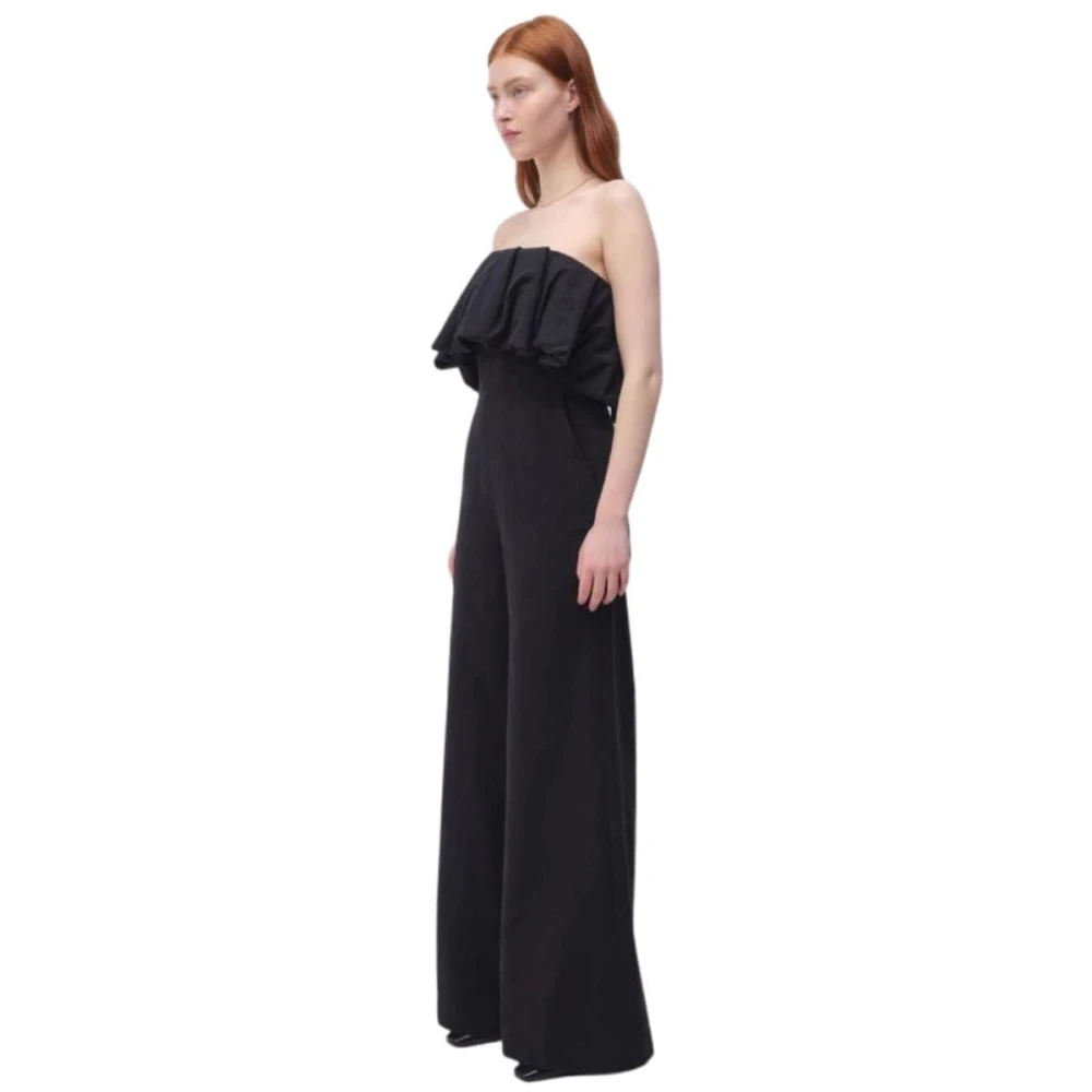 Simkhai Ruche Detail Zwart Jumpsuit Black Dames