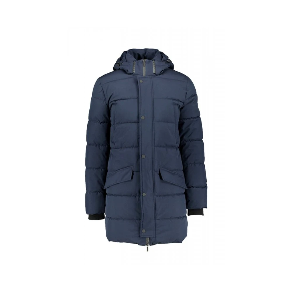 Karl Lagerfeld Mannelijk Blauw Jassen Heren, L, Polyester, Parka