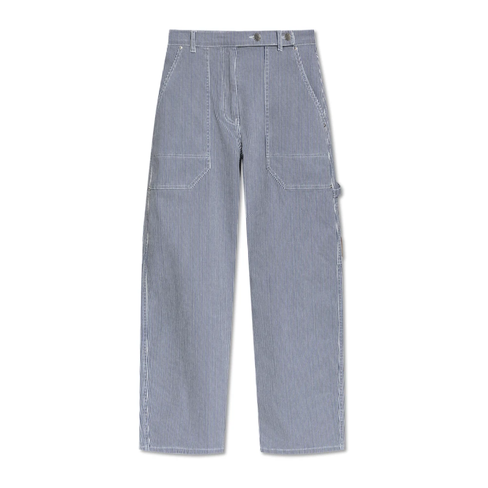 Munthe Gestreepte patroonbroek Fancie Blue Dames