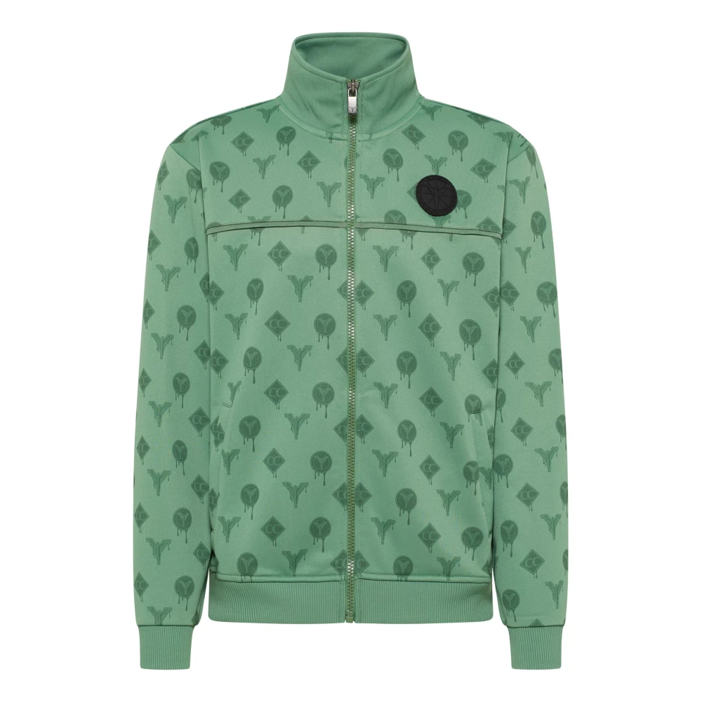 carlo colucci Veelzijdig Tracksuit Set met Uniek Badge Green Heren