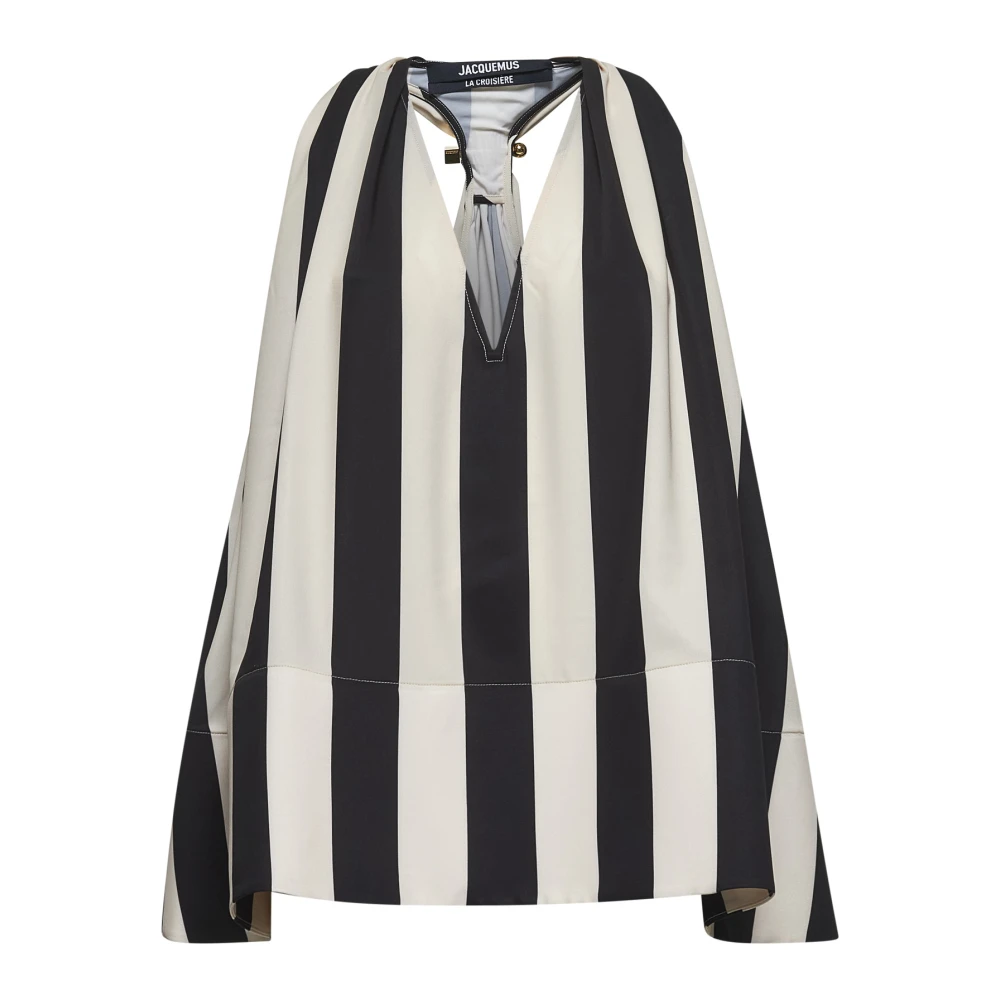 Jacquemus Gestreepte V-hals Mouwloze Top Multicolor Dames