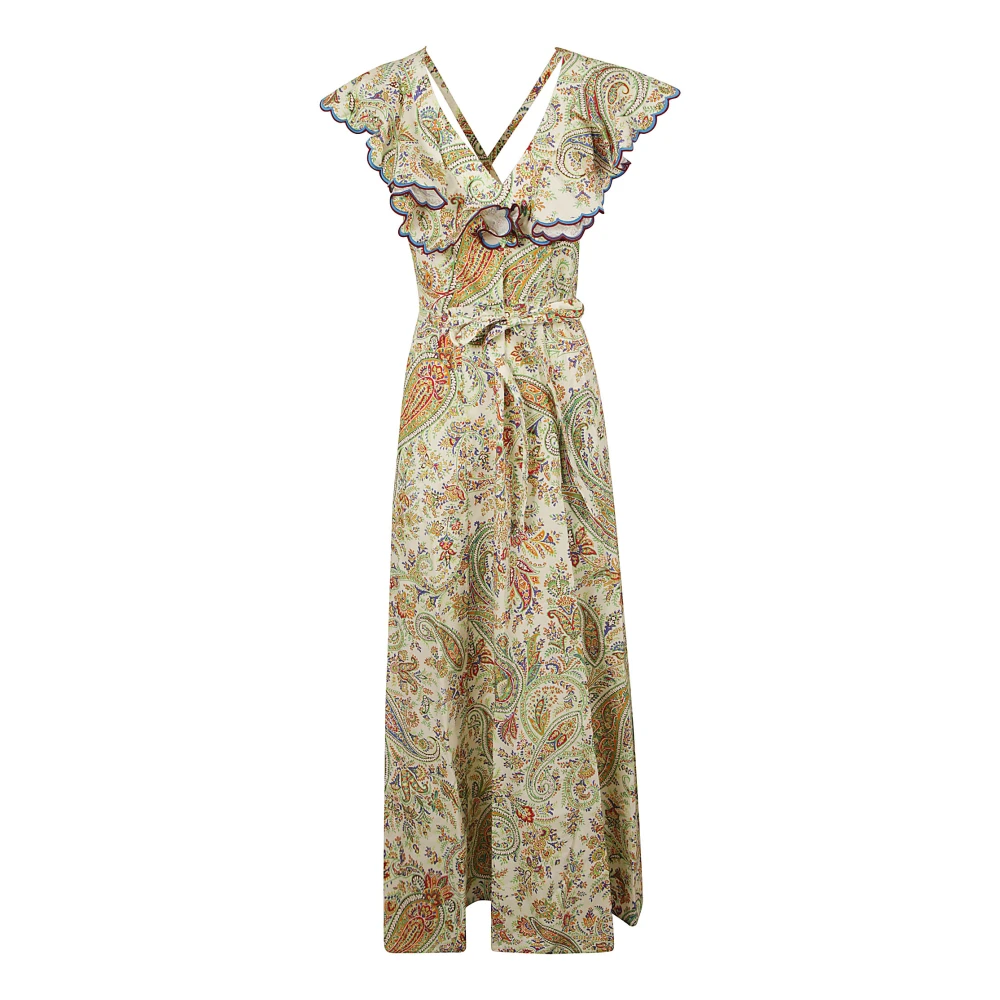 ETRO Multicolor Jurk in Wit Multicolor Dames