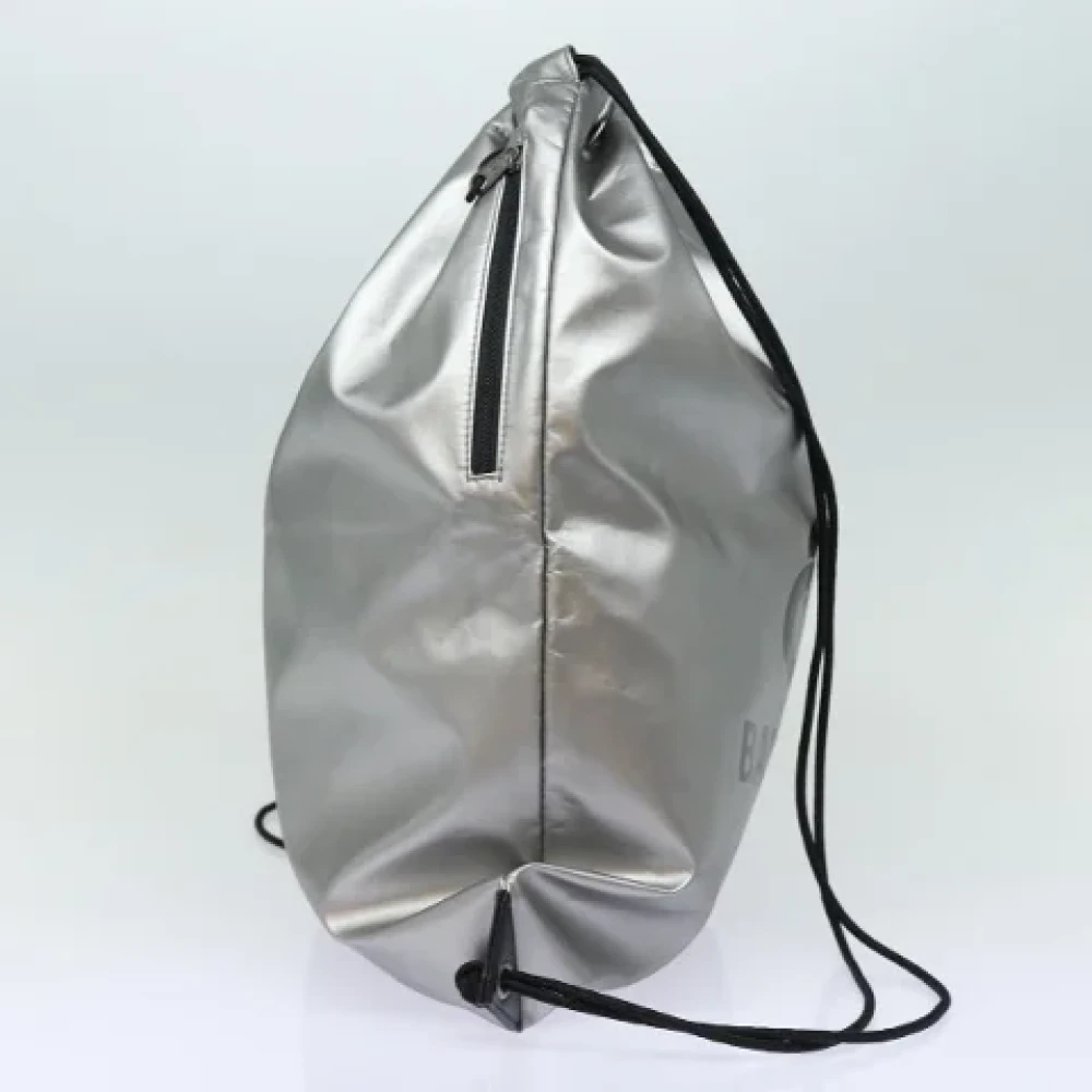 Balenciaga Vintage Pre-owned Nylon backpacks Gray Dames