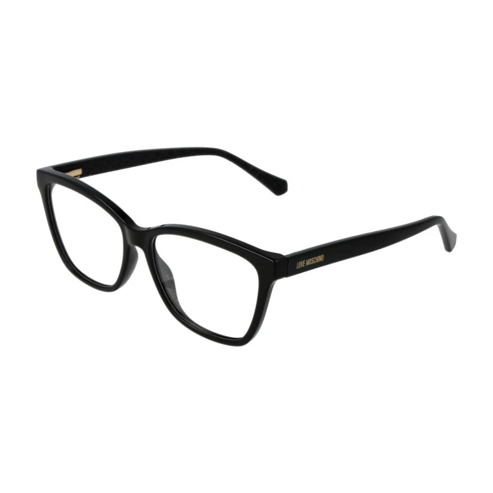 Love Moschino Zwarte Cat Eye Optische Frames Black Dames