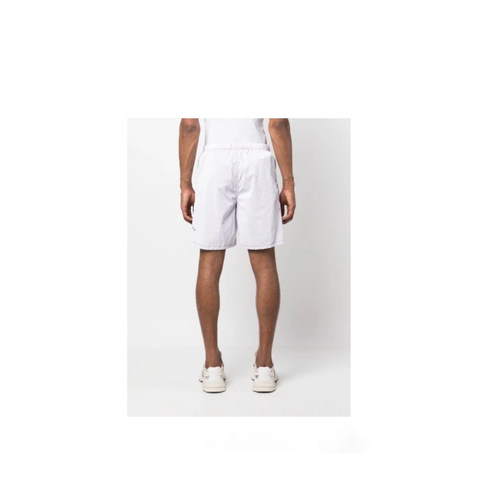 Stone Island Magenta Nylon Bermuda Short Marina White Heren