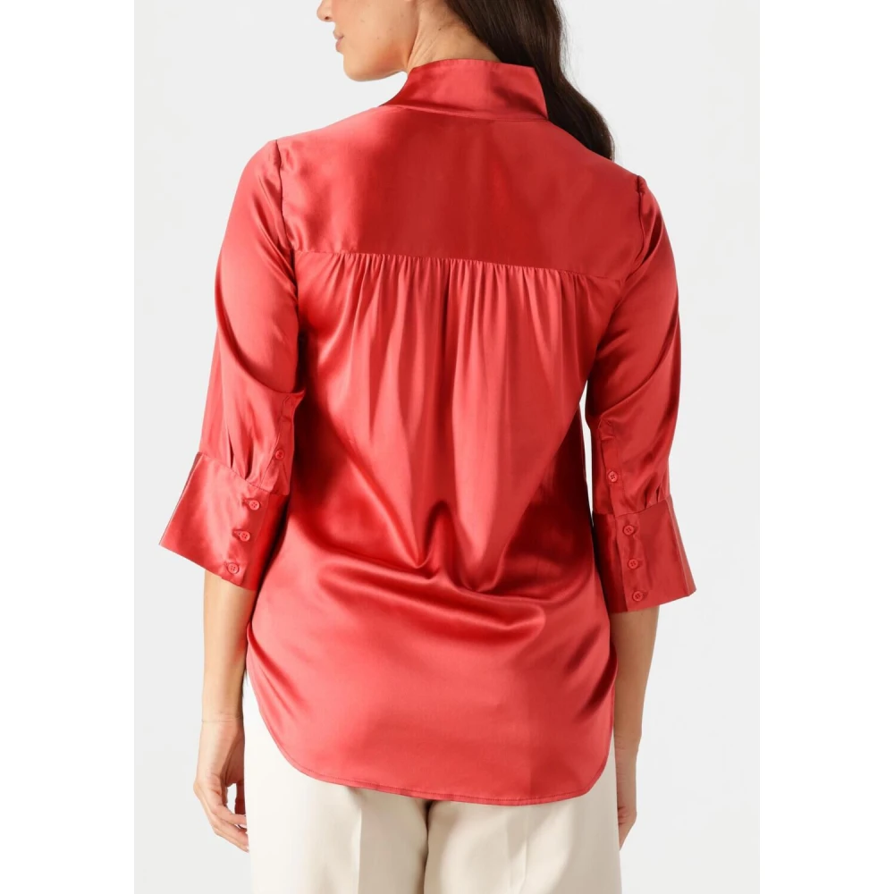 Dea Kudibal Elegante Kami Blouse in Koraal Red Dames
