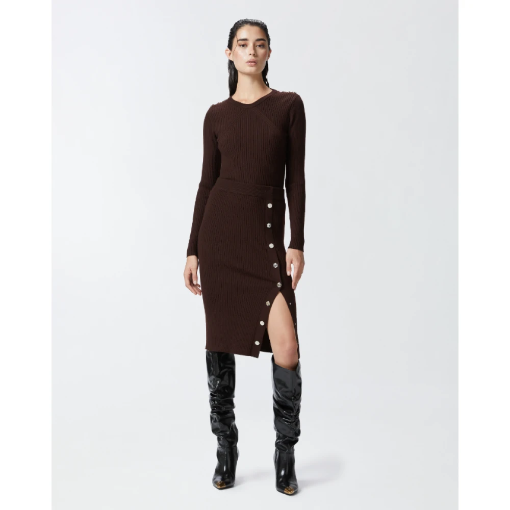 pinko Donkerbruine wollen trui Brown Dames