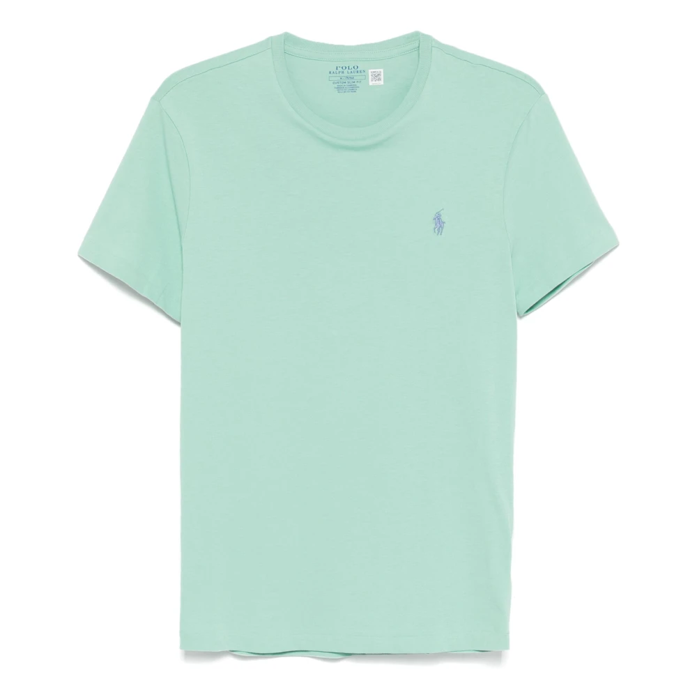 Polo Ralph Lauren Geborduurde Slim Fit Katoenen T-shirt Green Heren