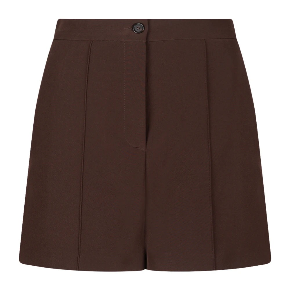 Pinko Bruine op maat gemaakte shorts met vouw Brown Dames