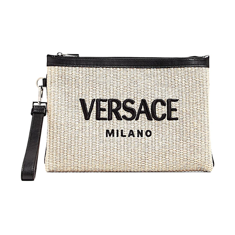Versace - Bags > Clutches - Beige - Versace - Modalova