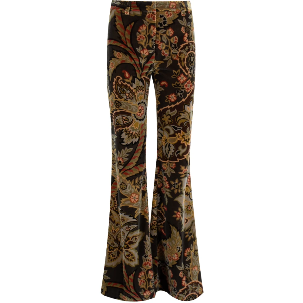 ETRO Hoge taille broek met Paisley-print Multicolor Dames