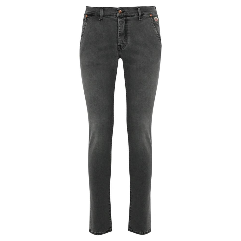 Roy Roger's Slim Fit Grijze Denim Broek Blue Heren