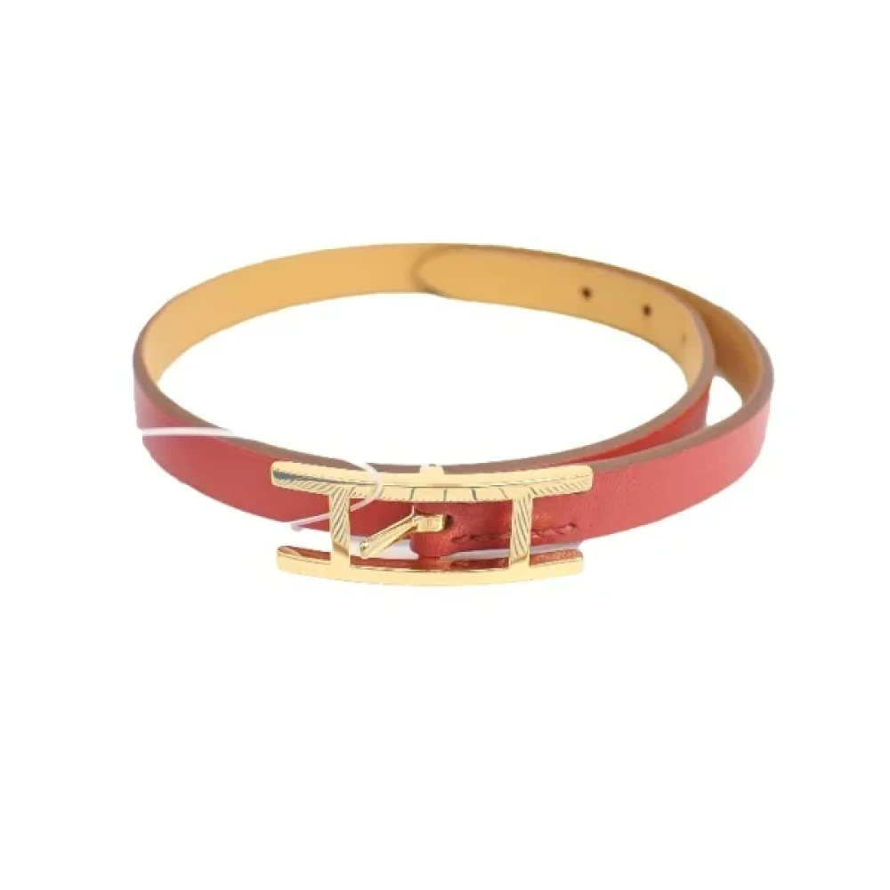 Hermès Vintage Pre-owned Leather bracelets Red Dames