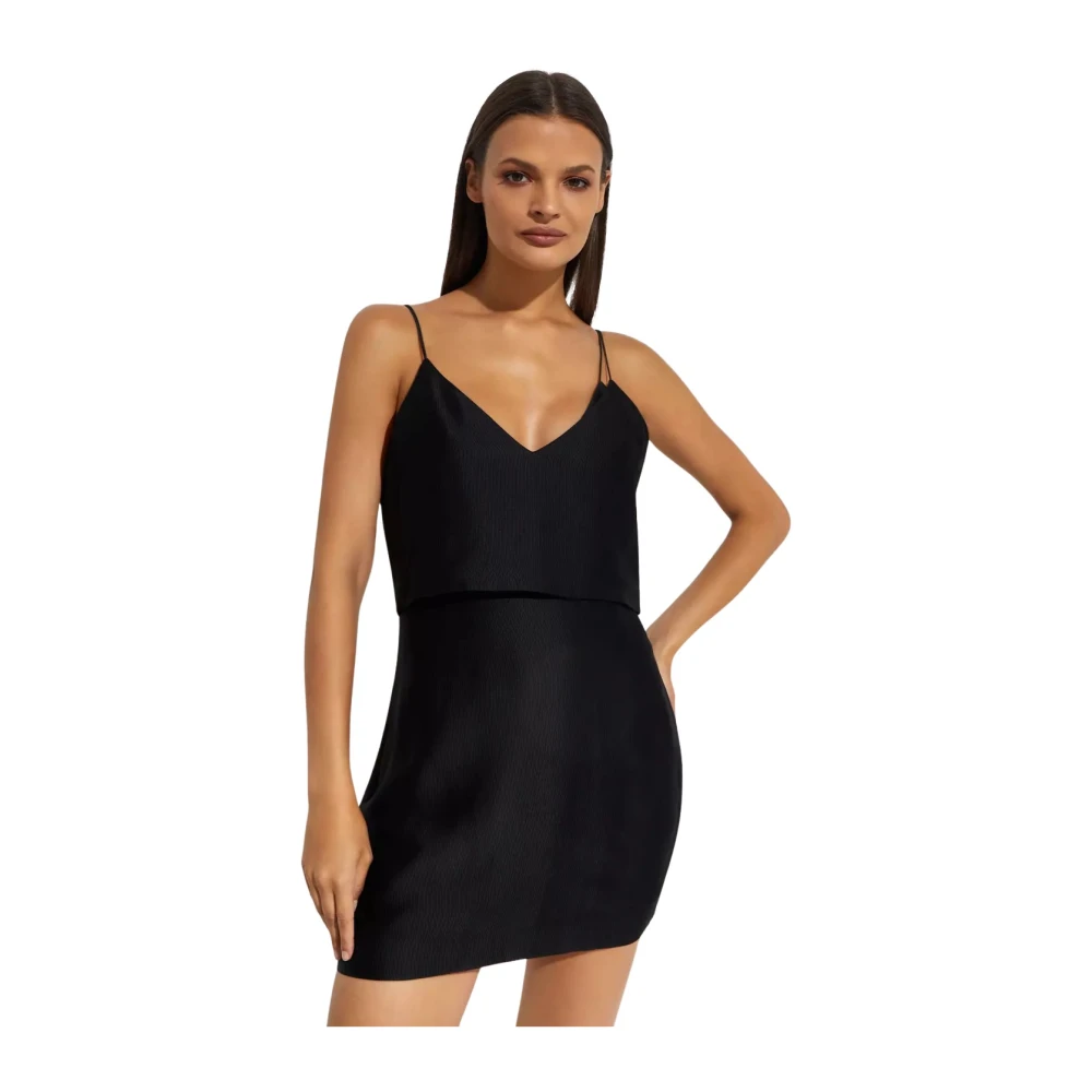 Gauge81 Zwarte Mini Jurk Elena Black Dames