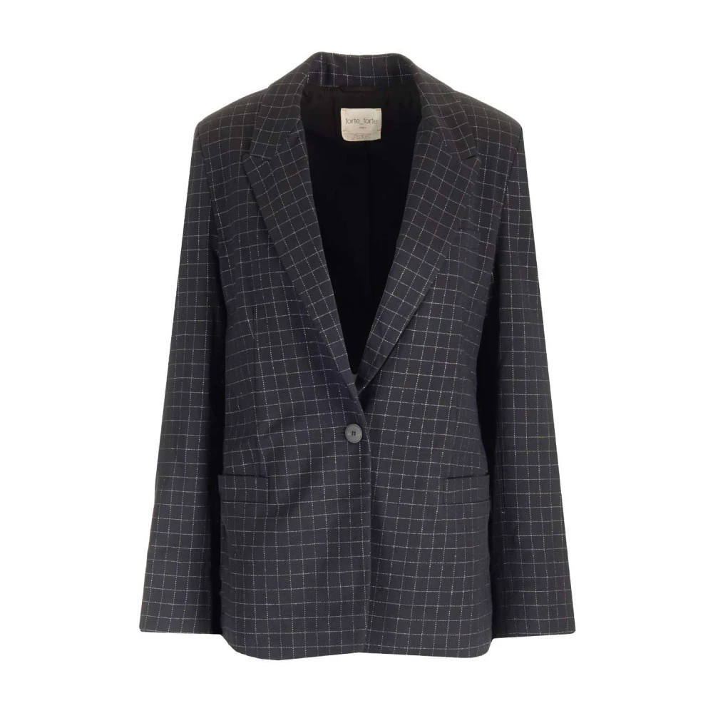 Forte Forte Black Blazers, Female, M, Boxy Fit Blazer