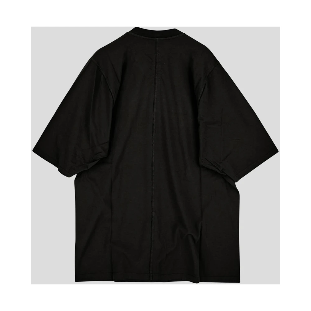 Rick Owens Jumbo Katoenen T-shirt Black Heren