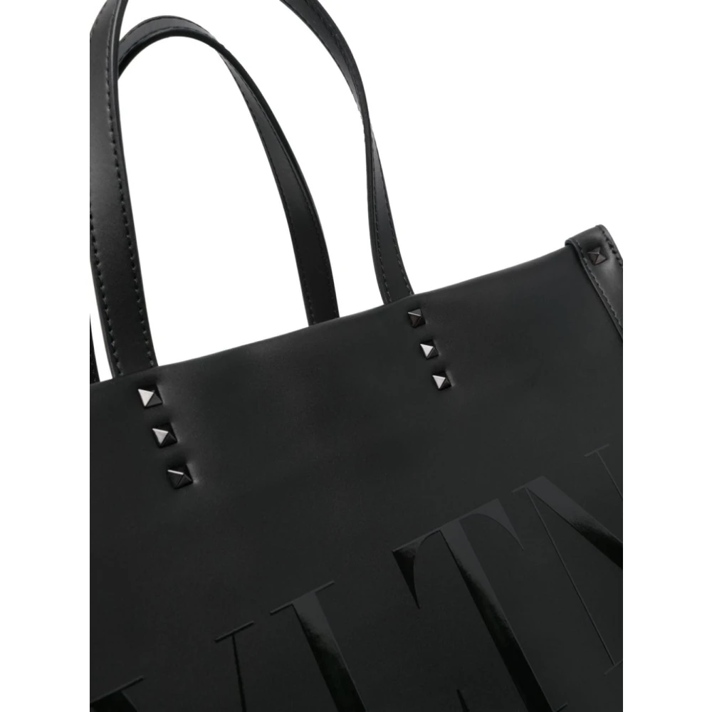 Valentino Garavani Zwarte Tote Tas met Rockstud Decoratie Black Heren