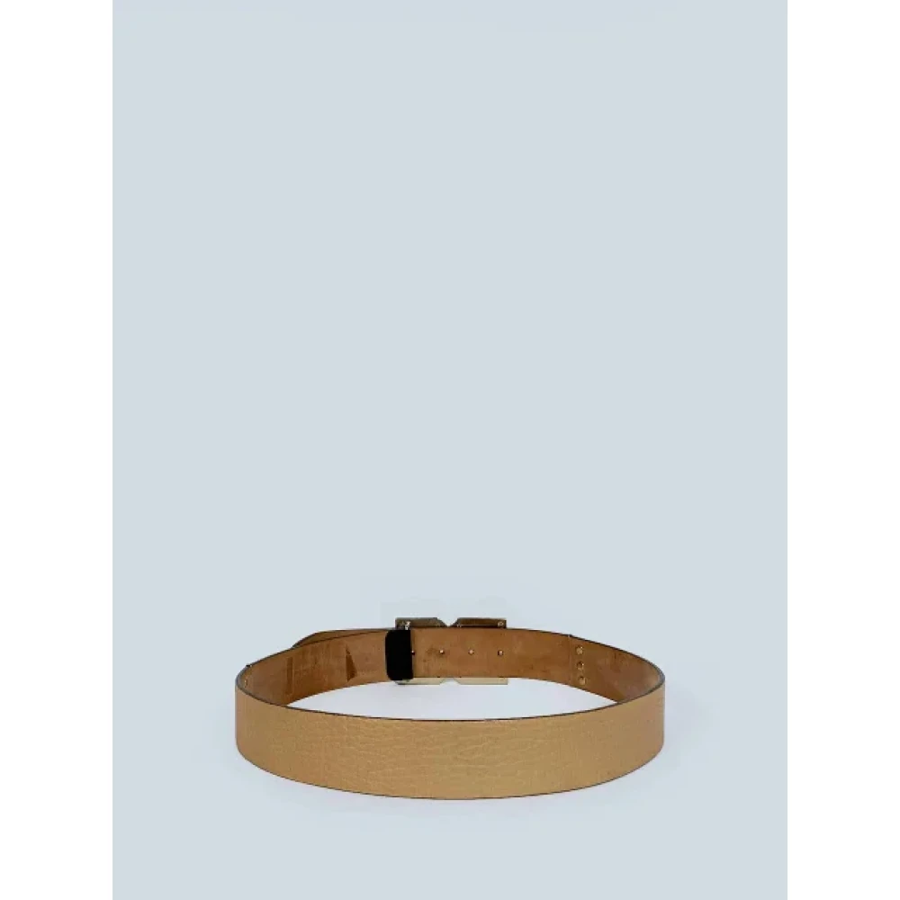 Dolce & Gabbana Pre-owned Leather belts Beige Dames