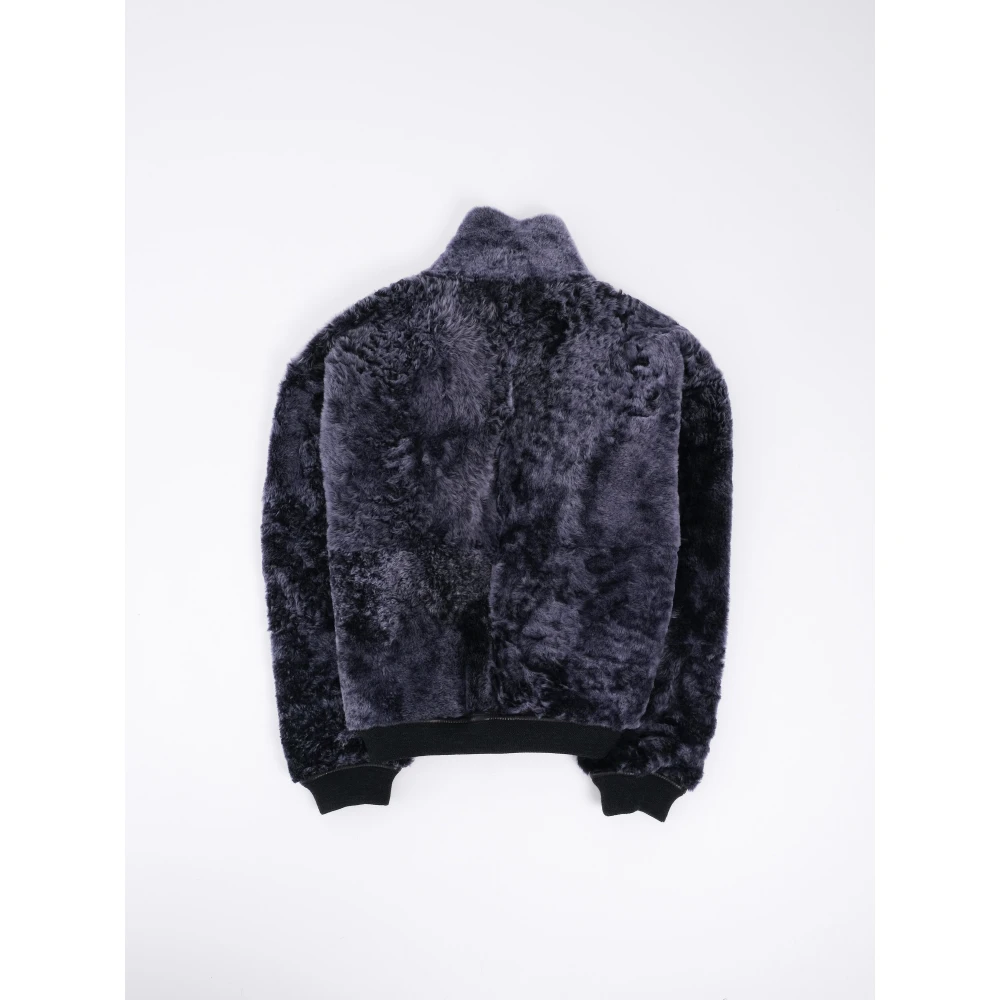 Giorgio Brato Omkeerbare Shearling Bomberjas Black Dames