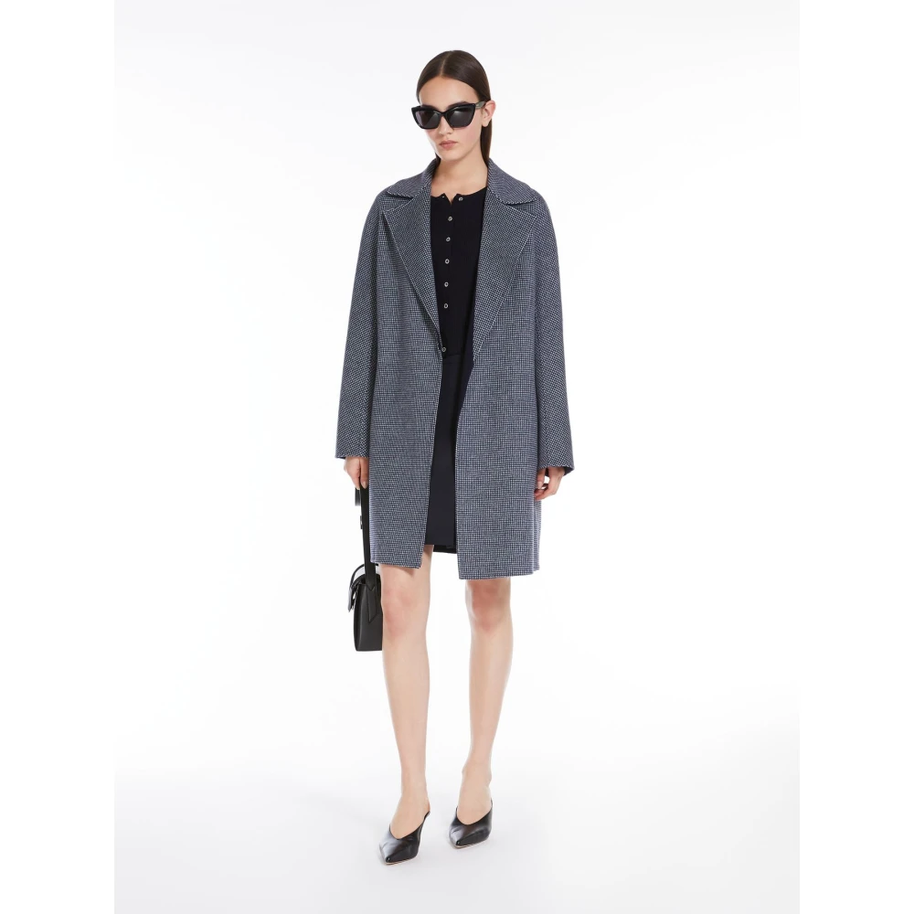 Max Mara Studio Wollen Cardigan Jas Gray Dames