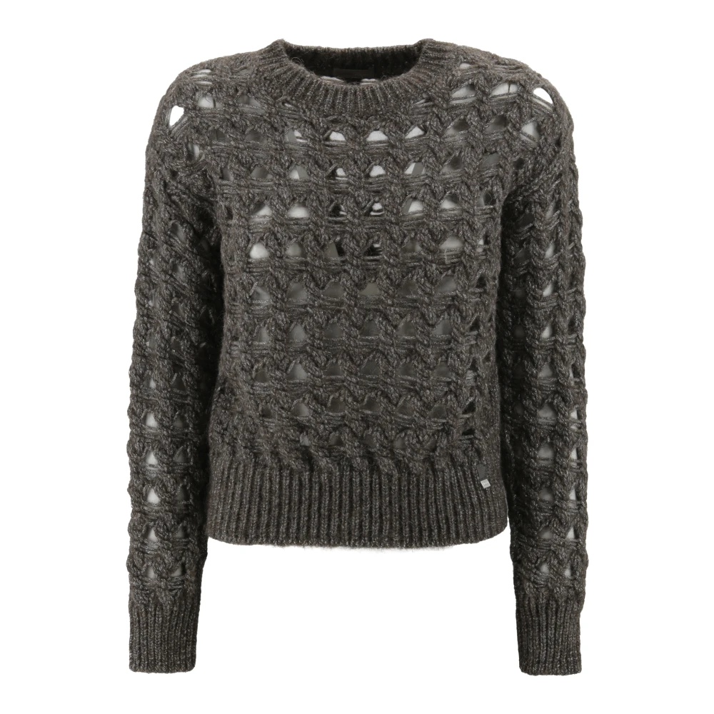 Herno Brun Stiliga Sweaters Kollektion
