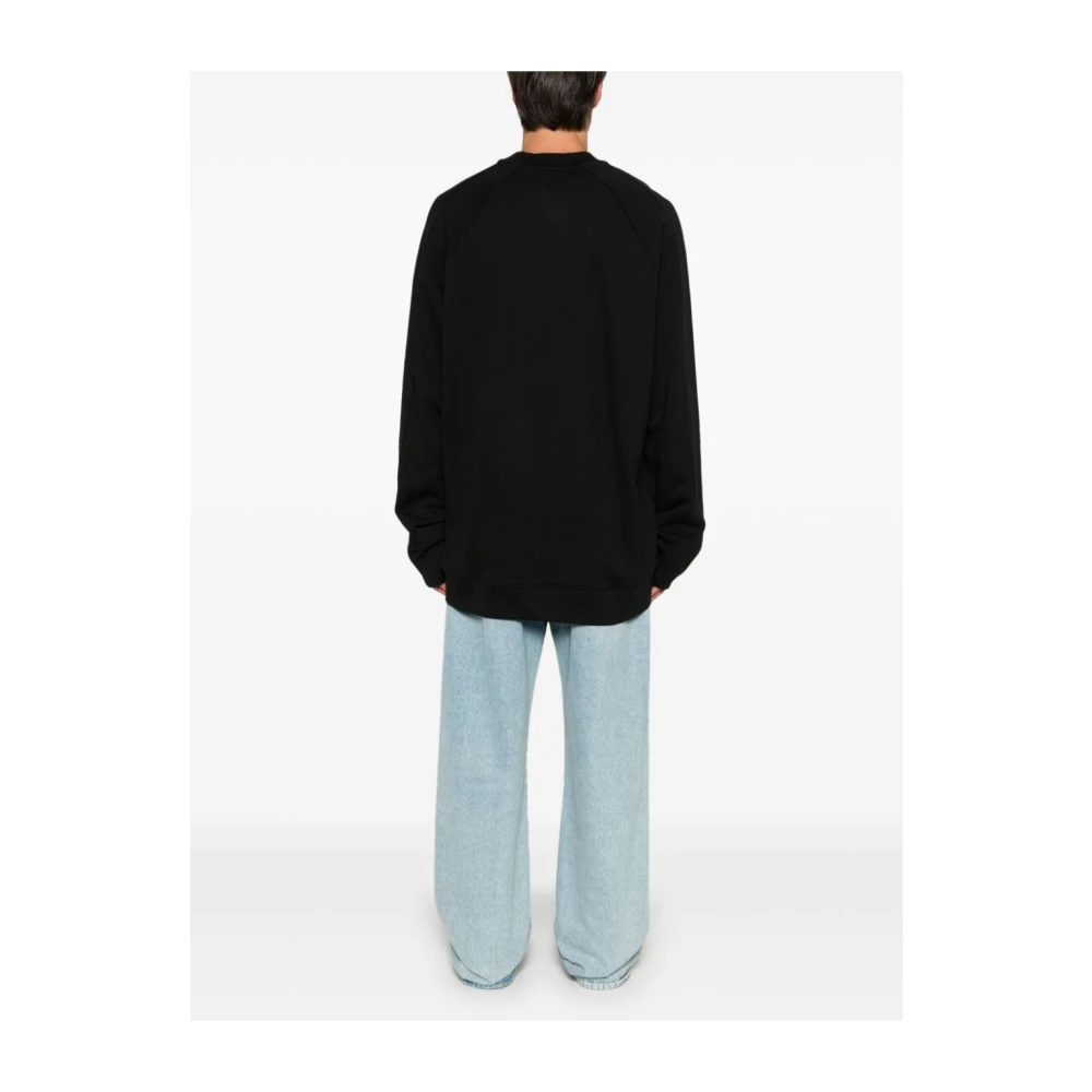Versace Jeans Couture Zwarte Sweatshirt Aw24 Herenmode Black Heren