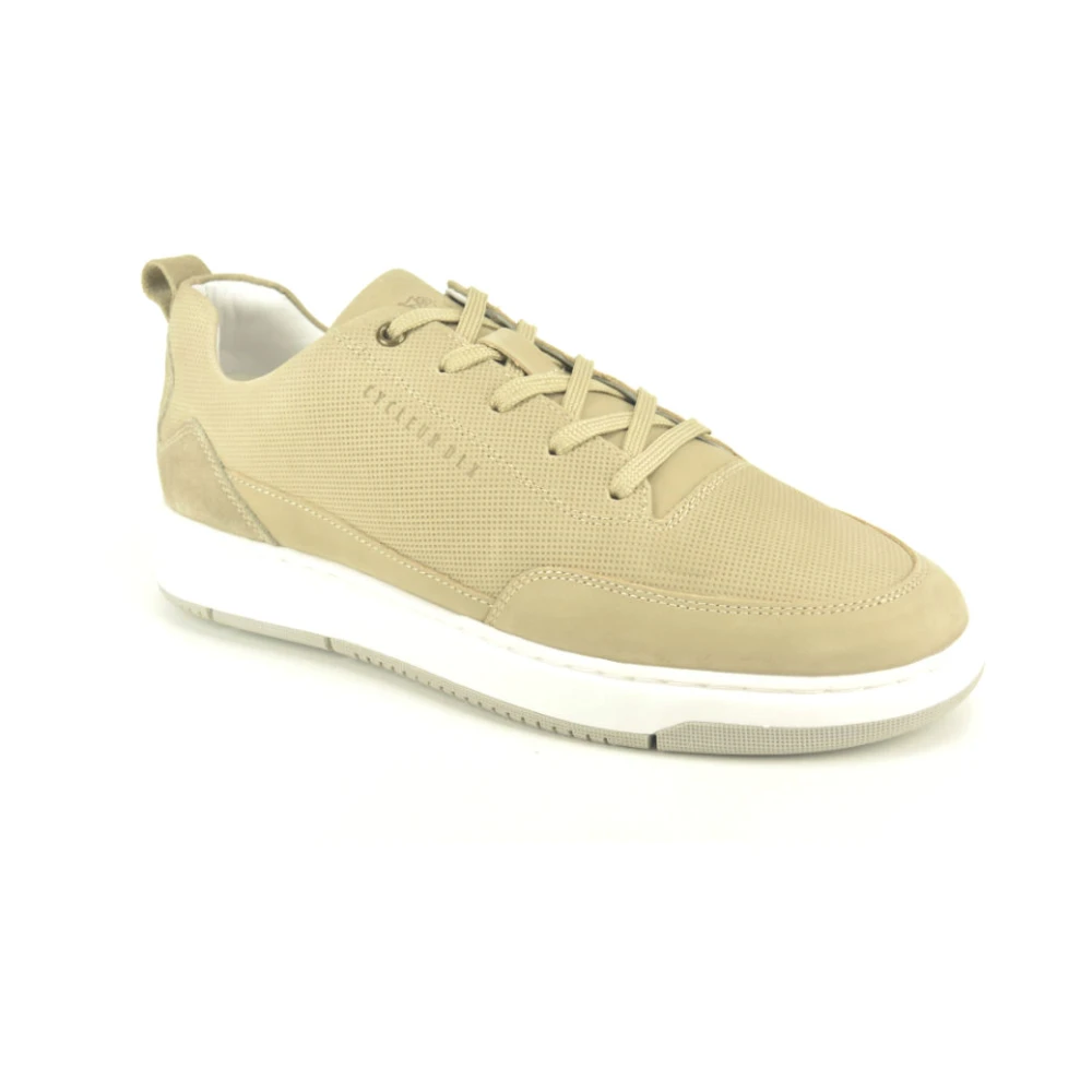 Cycleur de Luxe Taupe Nubuc Sneaker N. Heren Schoenen Beige