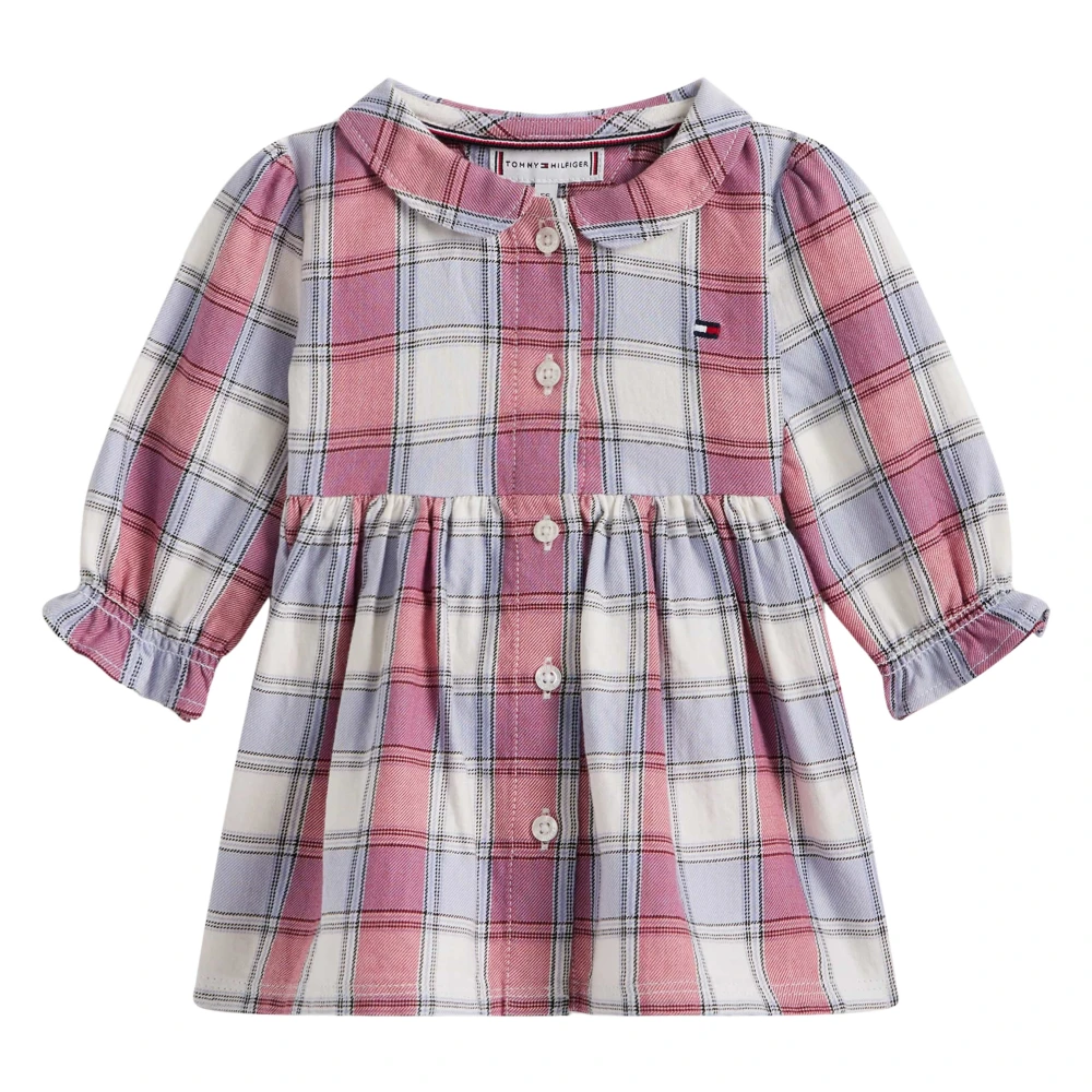 Tommy Hilfiger Girls Purple Dresses, 2 Y, Checked Dress