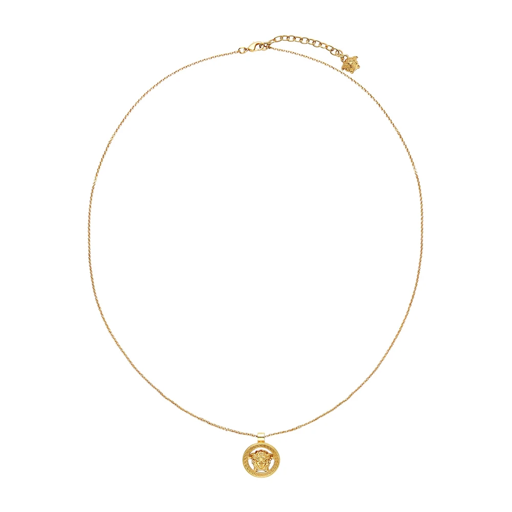 Versace Guld Medusa Charm Halsband Yellow, Herr