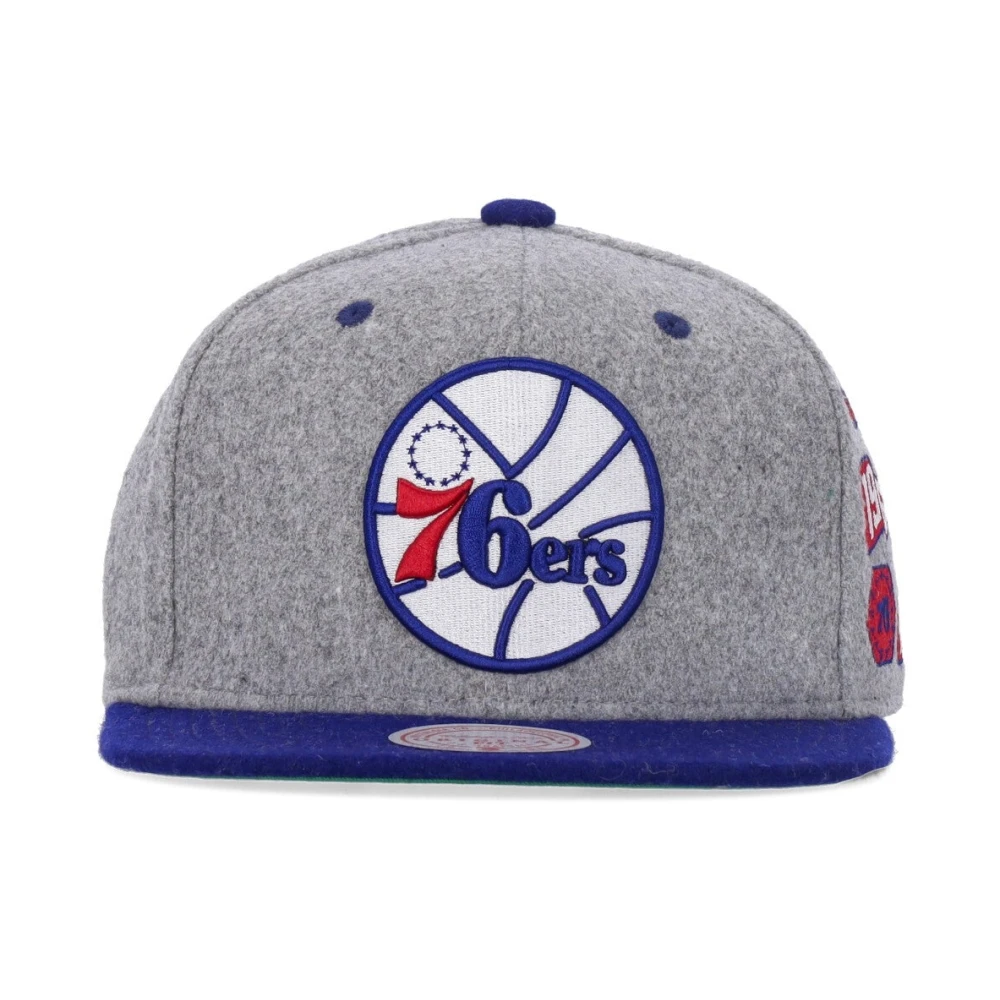 Mitchell & Ness NBA Melton Patch Snapback Pet Gray Heren