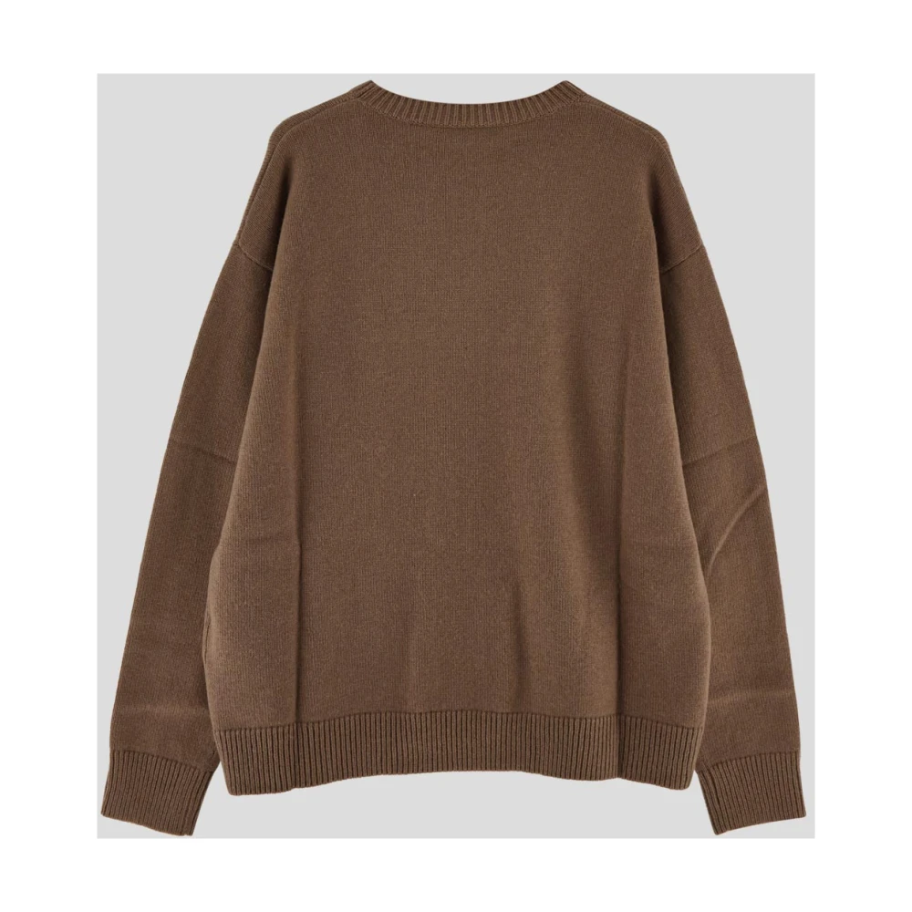 Max Mara Wollen Gebreid Brown Dames