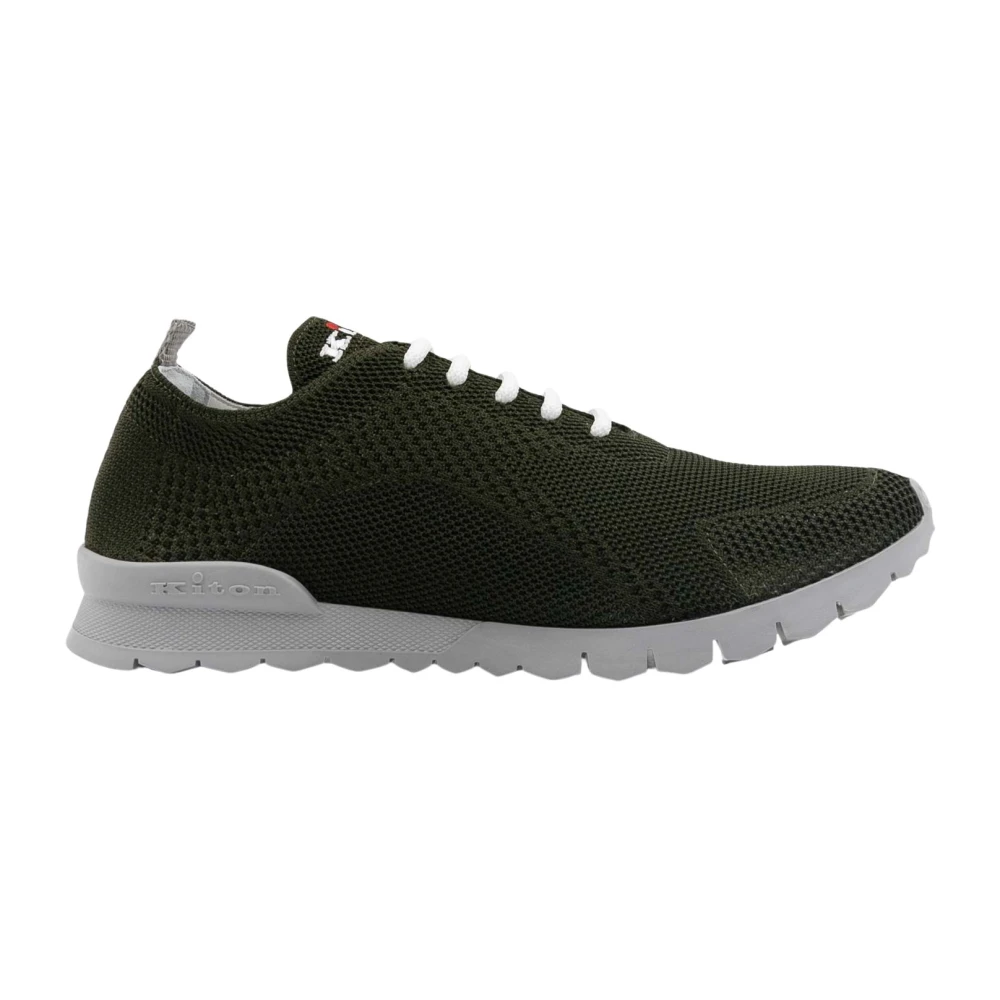Kiton Cotton Ea Sneakers Heren Schoenen Groen