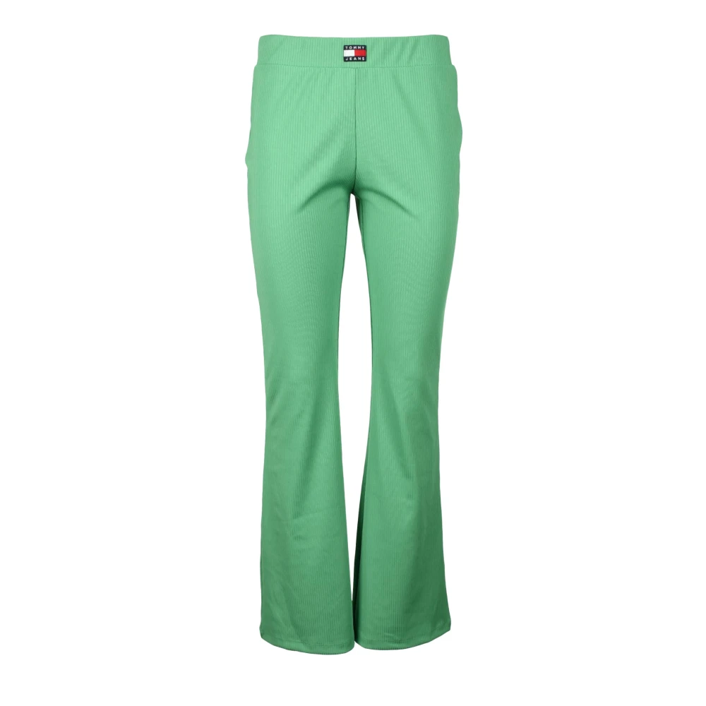 Tommy Jeans Casual Stretch Broek Green Dames