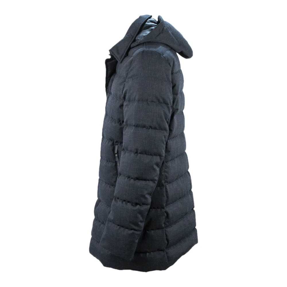 Herno Donzen Jas met Capuchon Blue Heren