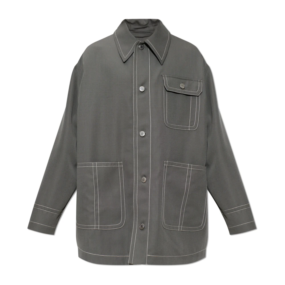 Ami Paris Donna Grigio Giacche, Xs, New,