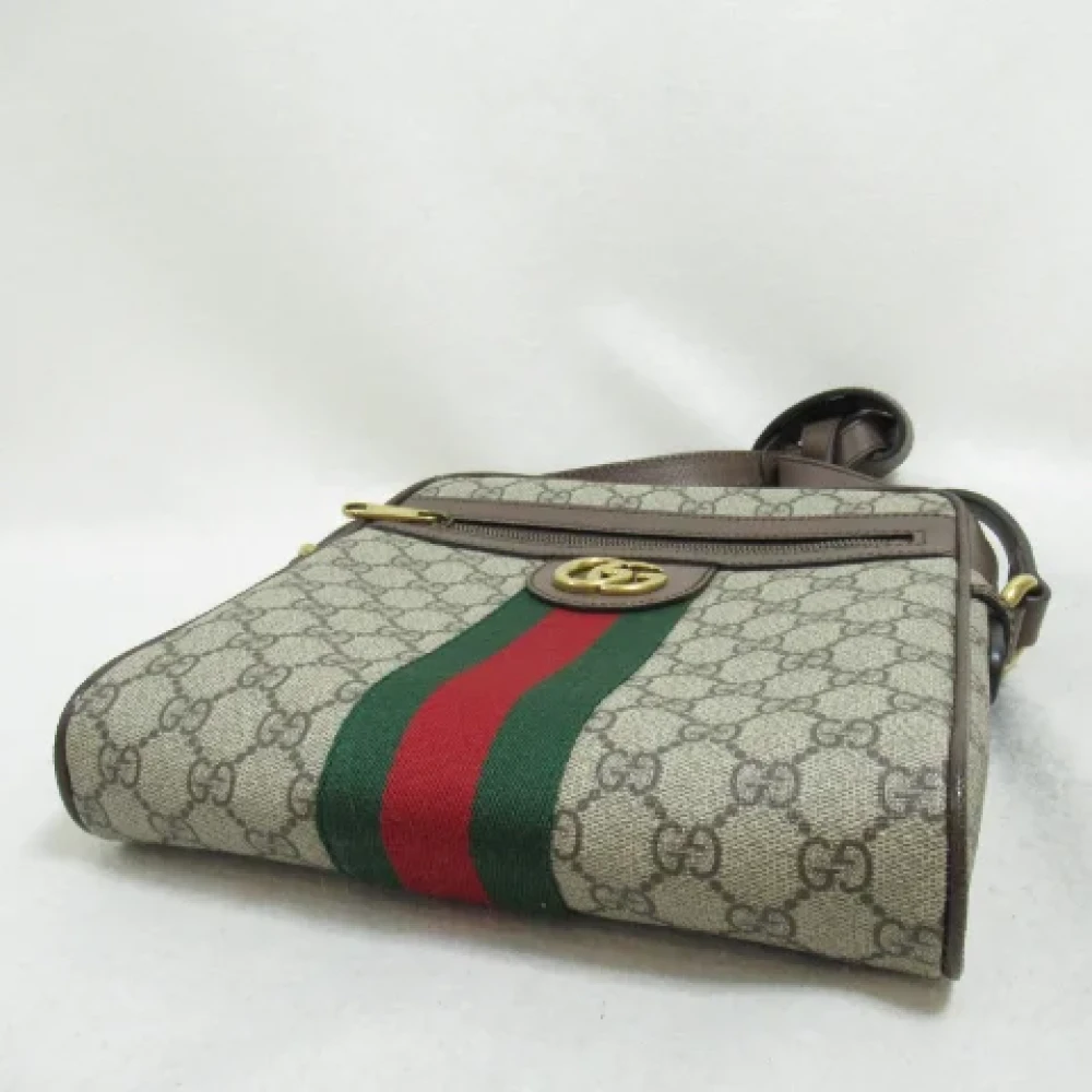 Gucci Vintage Pre-owned Canvas shoulder-bags Beige Dames