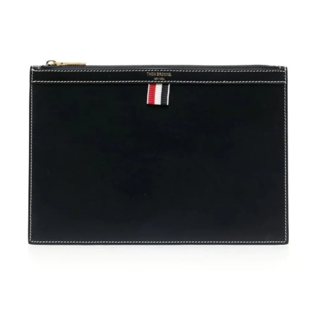 Thom Browne Men's Blue Wallets & Cardholders, One Size, Docut Holder With Zipper