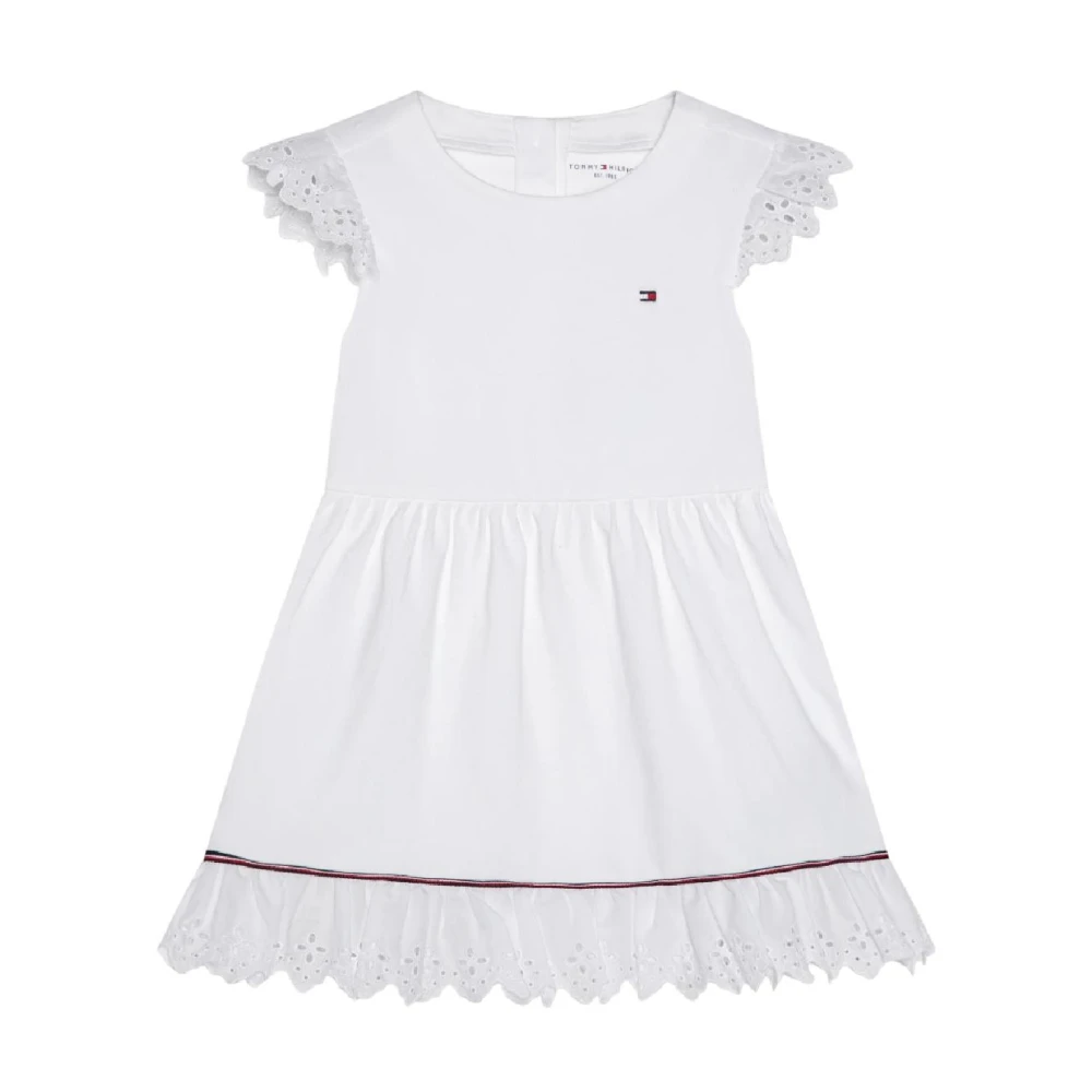 Tommy Hilfiger Girls White Broderie Dress - Dresses - 6 M - Kids