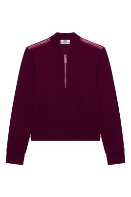 Sweatshirt med dragkedjekrage